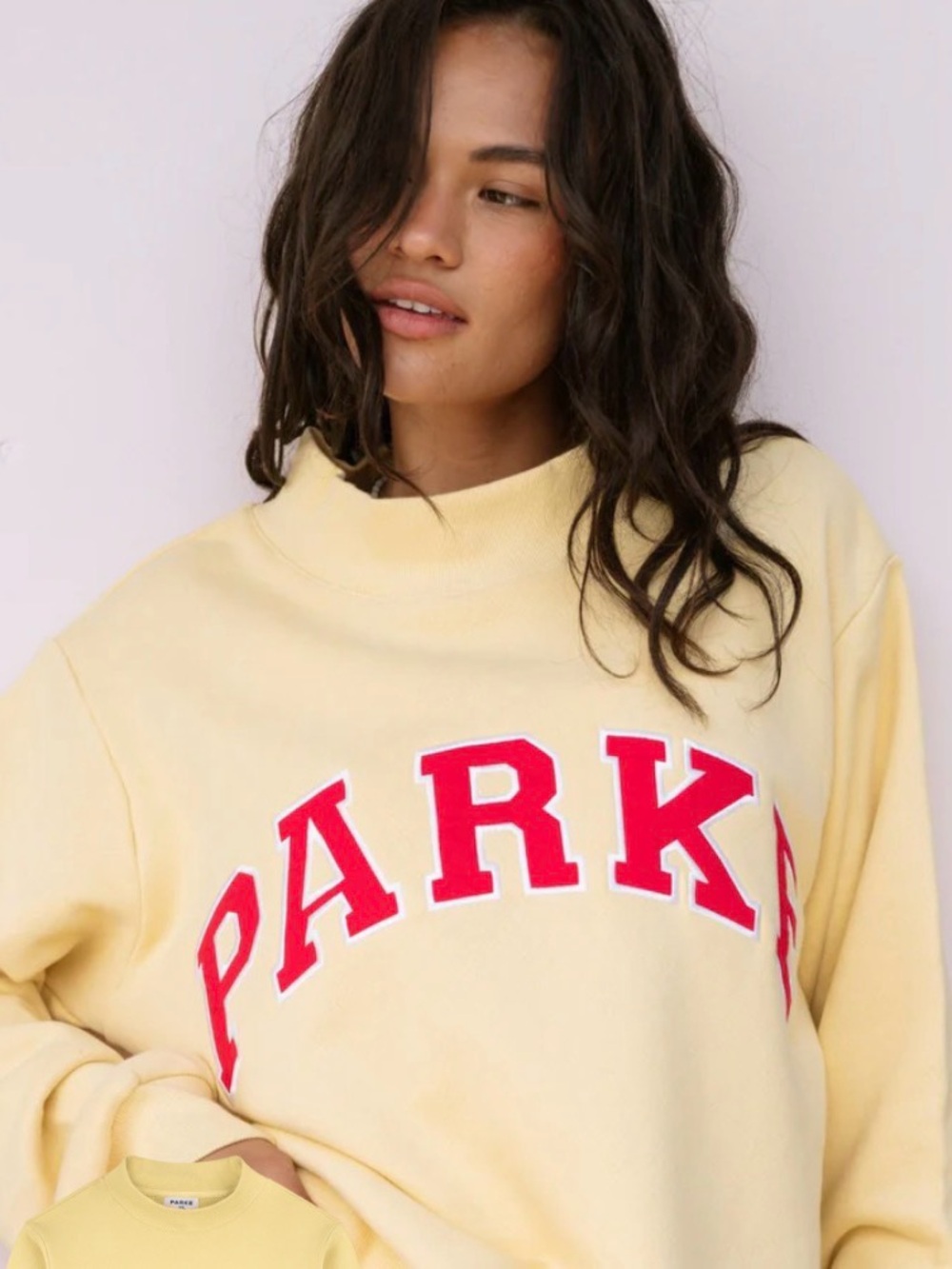 PARKE SUMMERLAND 2026 lemonade sweatshirt S/M NIB